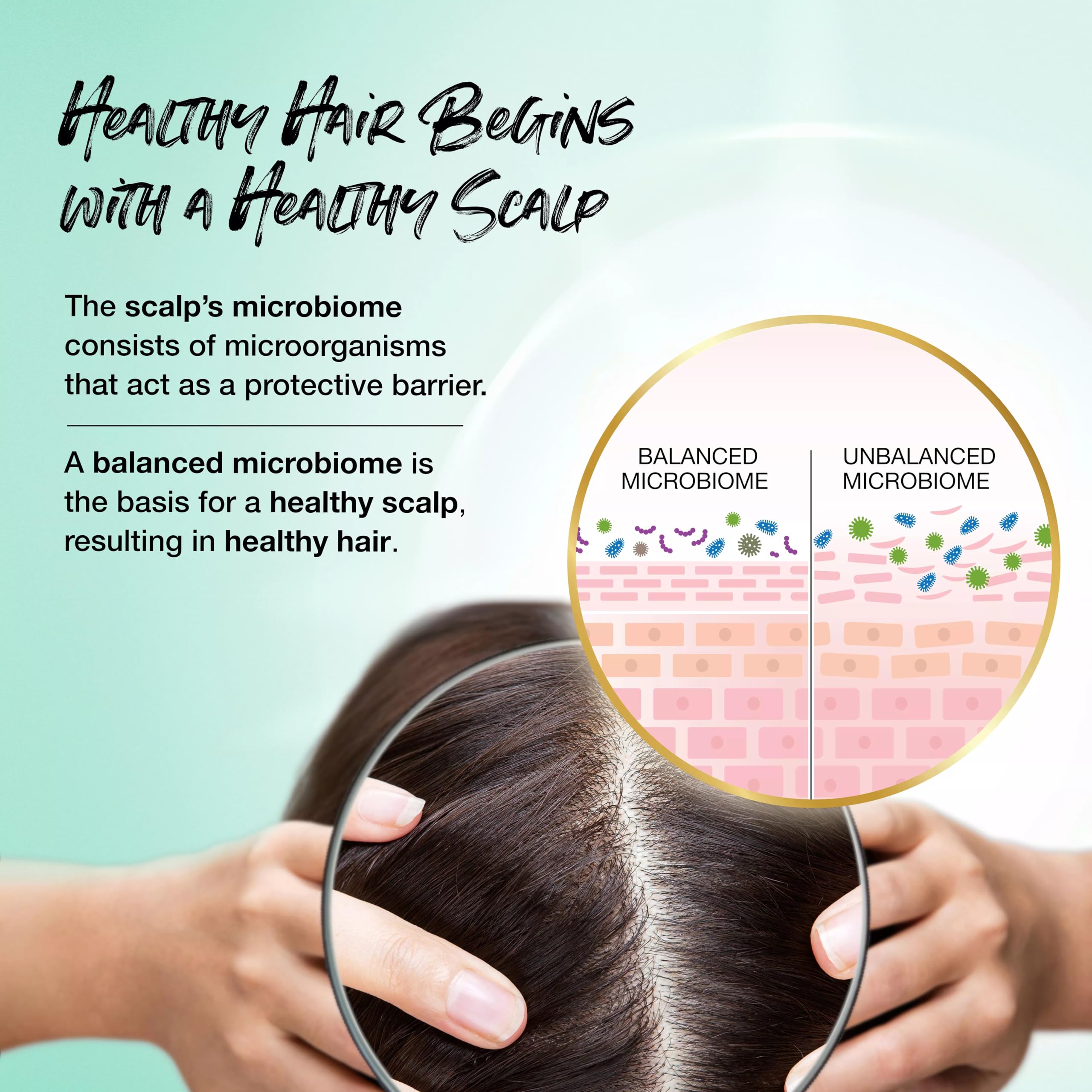 Biotera cabello sano, cuero cabelludo cómodo gracias a la fórmula suave.