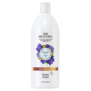 Biotera Champú Ultra Hidratante en botella, hidratación suave para cabello seco