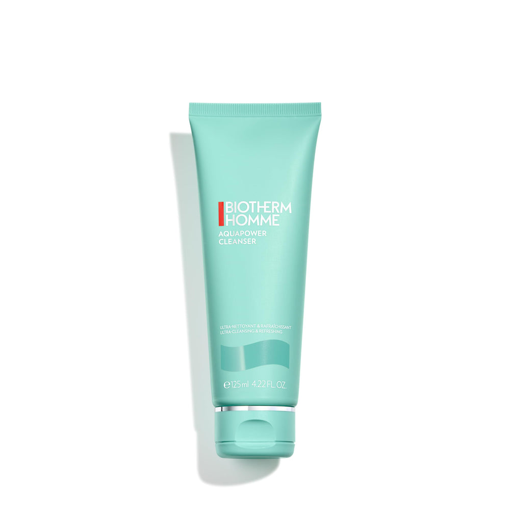 Biotherm Aquapower limpiador en espuma para piel limpia y lista para el afeitado.
