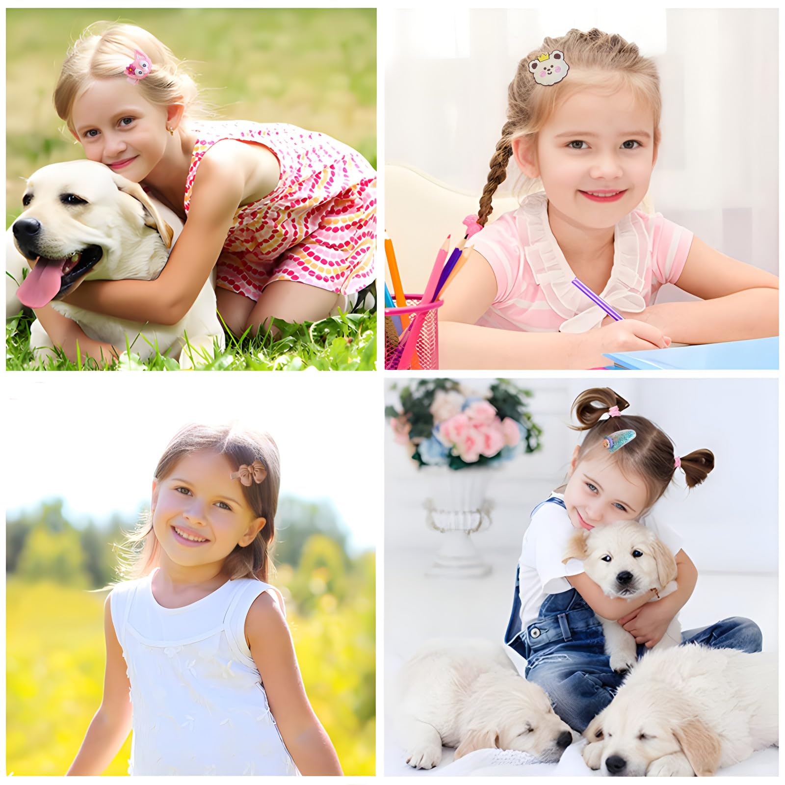 BIUCHY clip frutas dulces para pelo, colorido toque divertido para niñas.