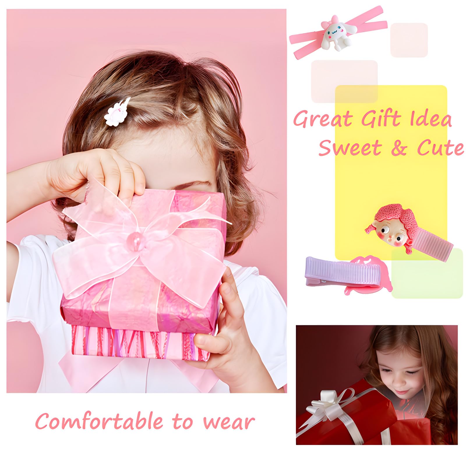 BIUCHY set accesorios pelo infantil, ideal para conjuntos de niñas y bebes.