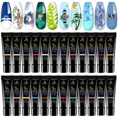 Biutee estampa de uñas con 24 colores para diseños vibrantes