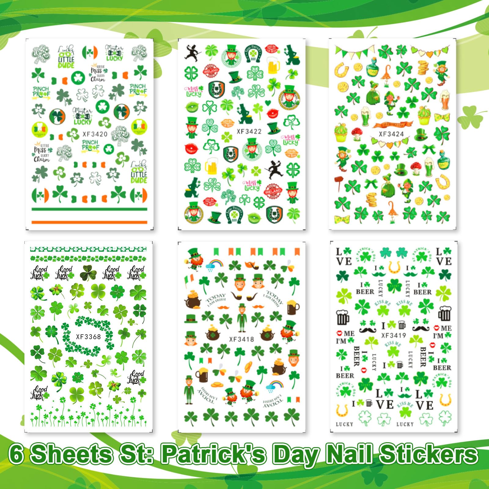 BIWONUI diseños de uñas verde para un look festivo y personalizado.
