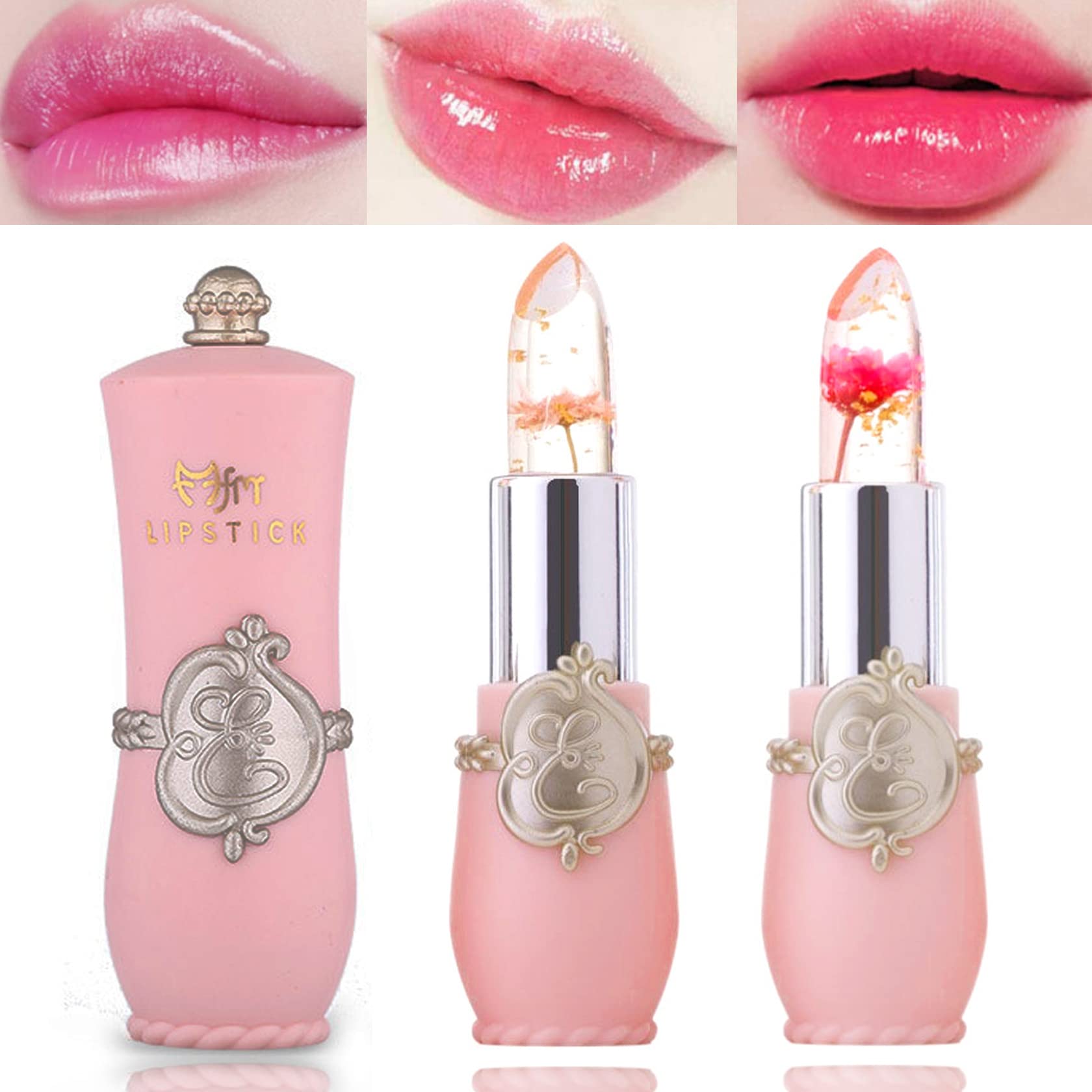 BKPPLZP labial jelly flor crystal rosa: color rosado vibrante y acabado suave