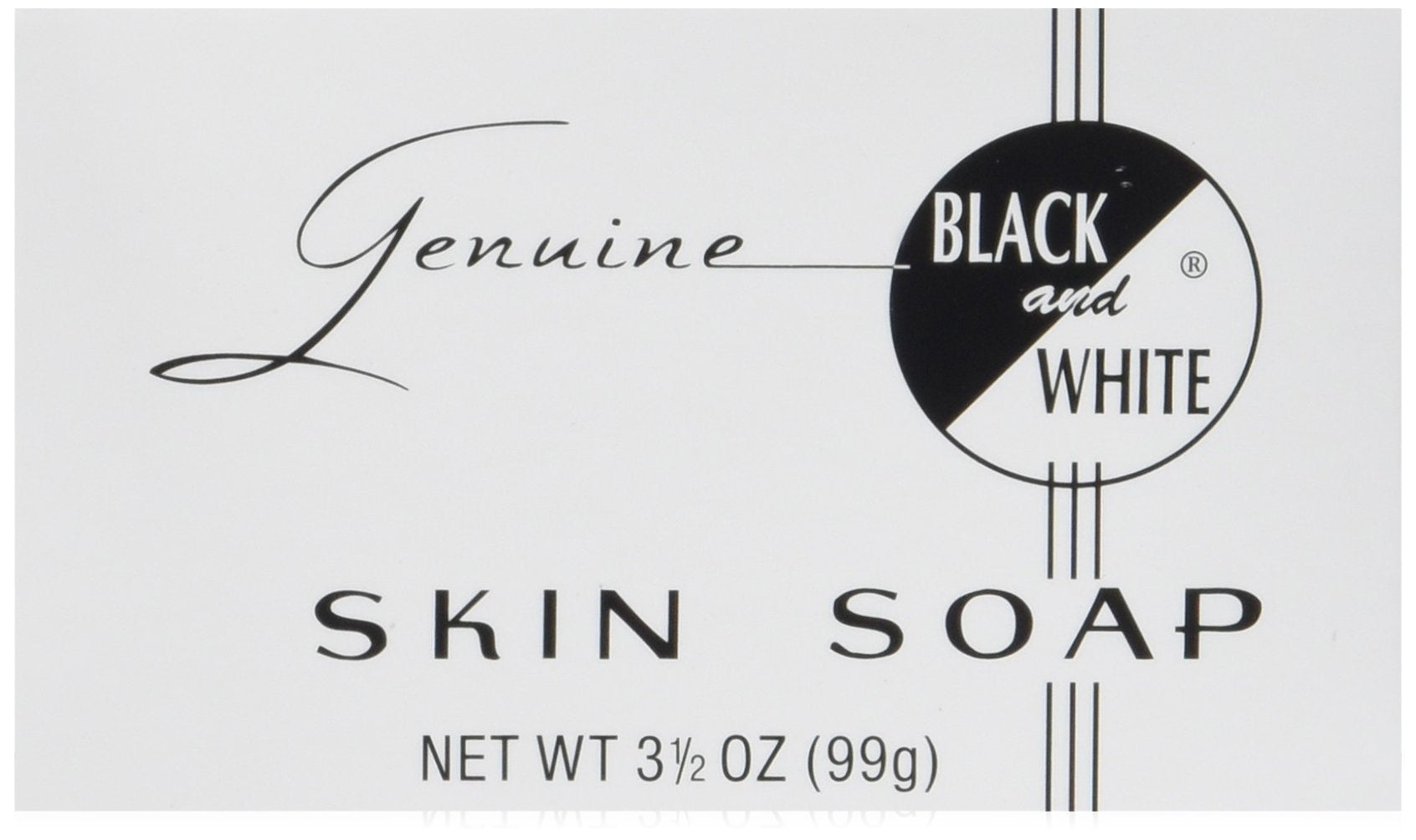 Black and White Jabon piel fresca con espuma suave para uso diario