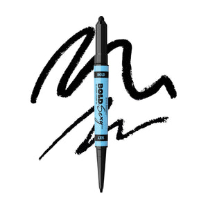 Black Radiance Bold & Sexy Gel Eyeliner, delineado dual retráctil para look intenso