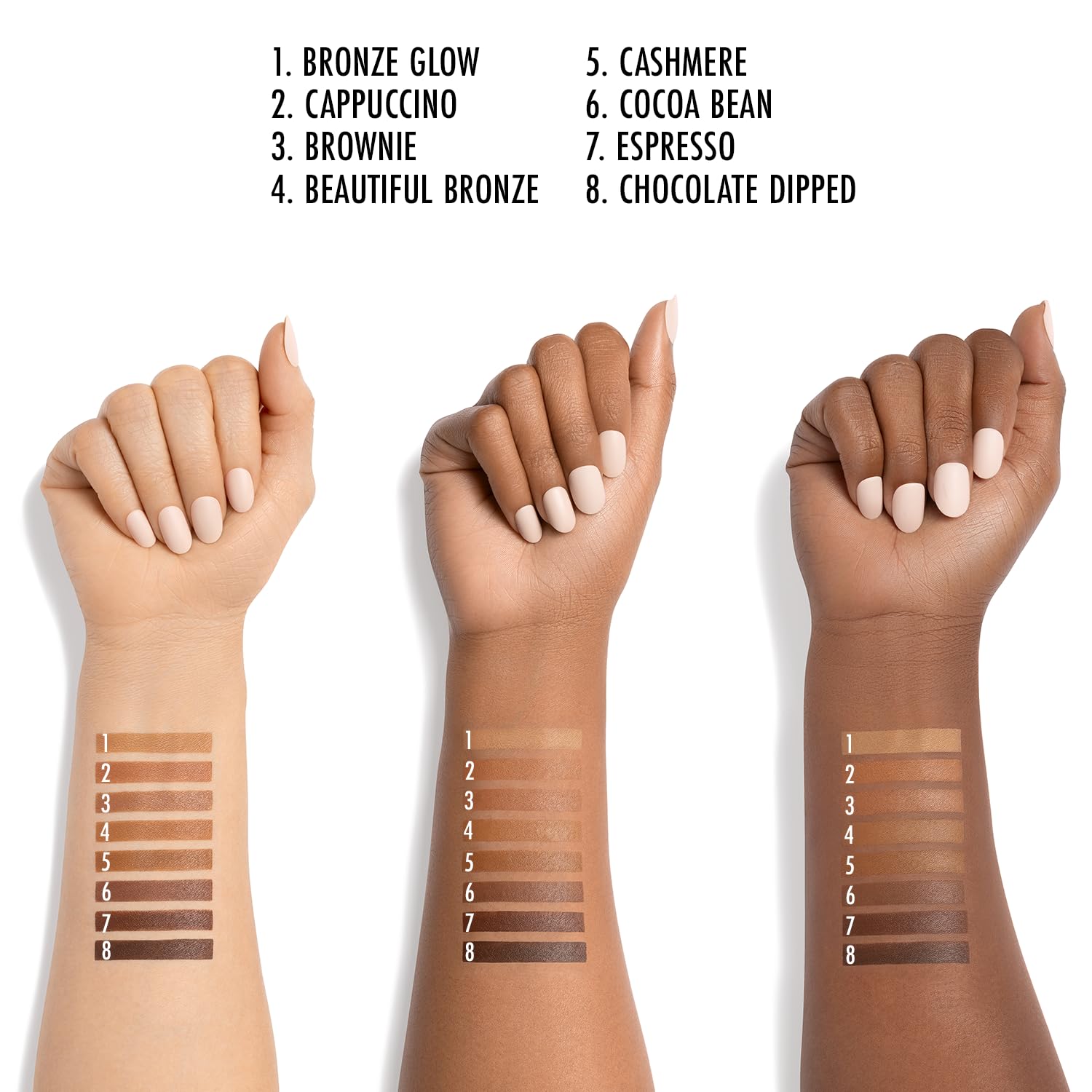Textura pigmentada de Black Radiance que se difumina fácilmente