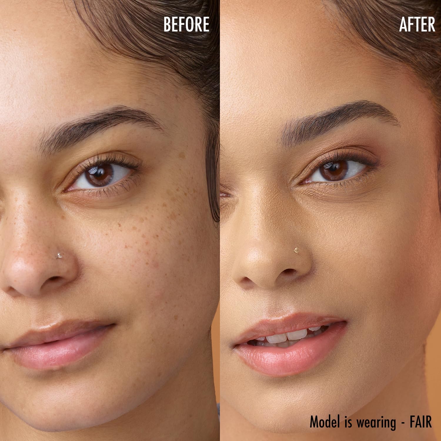 Black Radiance corrector líquido con hialuronato de sodio para hidratación ligera.