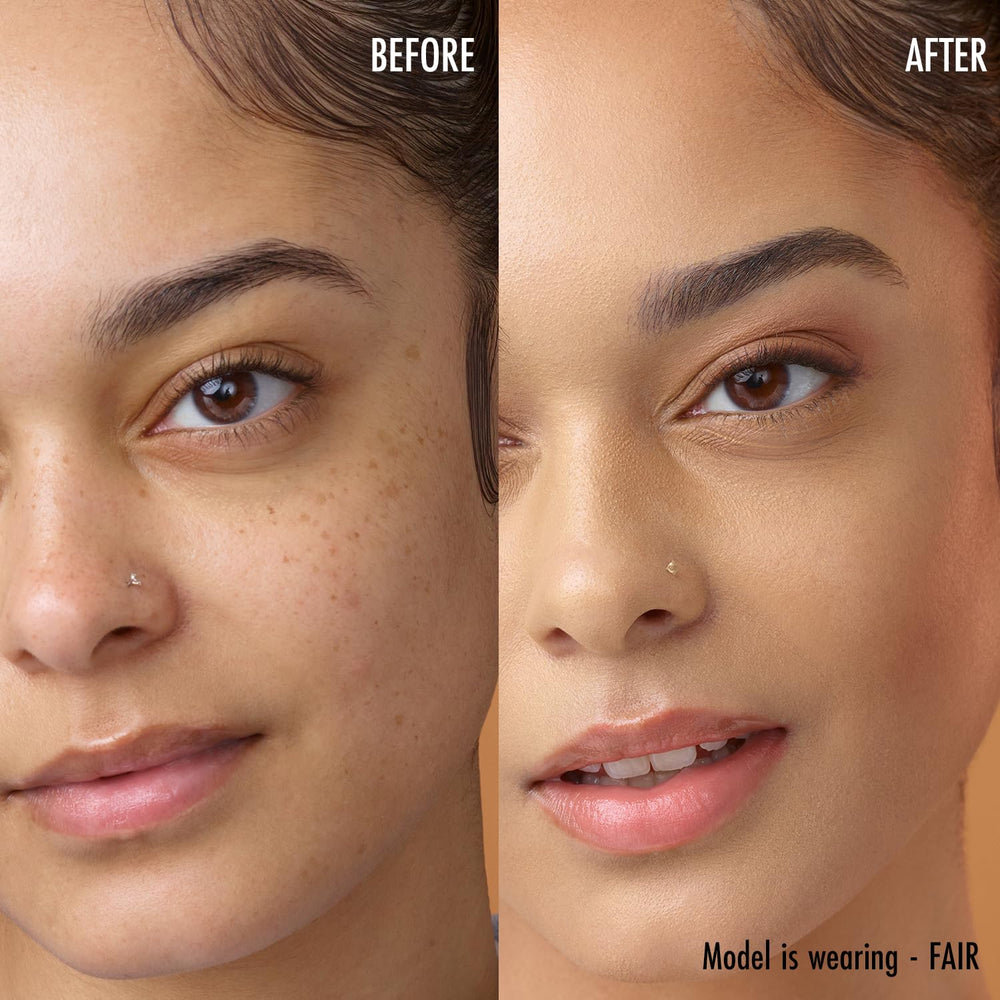 Black Radiance corrector líquido con hialuronato de sodio para hidratación ligera.