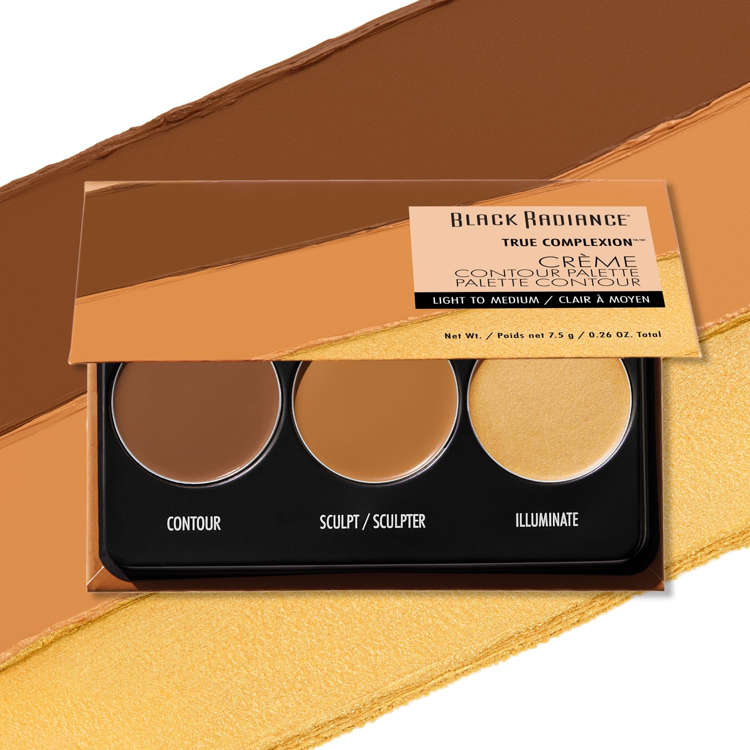 Black Radiance crema contour paleta rostro para definir rasgos con suavidad
