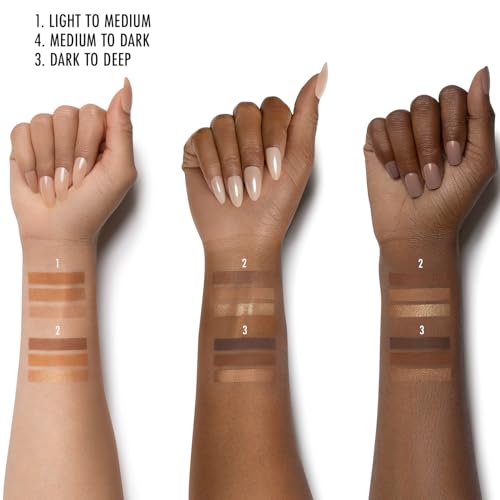 Muestras de tono Black Radiance Contour, para contorno equilibrado