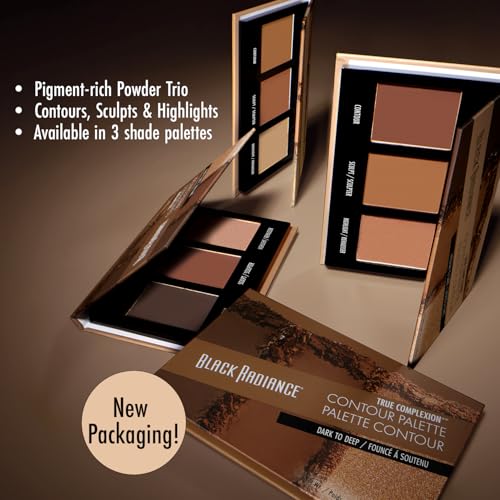 Paleta de contorno Black Radiance, polvos suaves para definición gradual