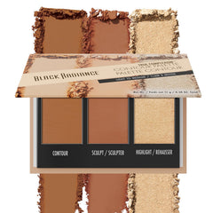 Paleta Black Radiance True Complexion contorno, empaque compacto ideal para viaje