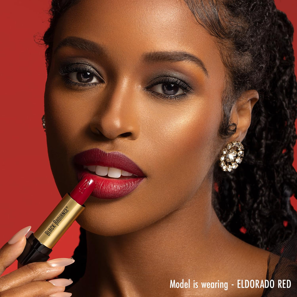 Brillo sedoso y cobertura completa de Black Radiance Berry Bold para días largos