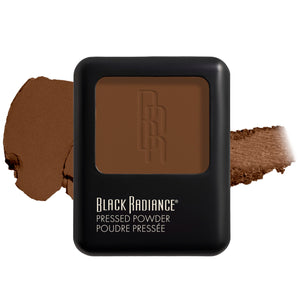 Black Radiance polvo compacto Café con espejo incluido para retoques rápidos durante el día.