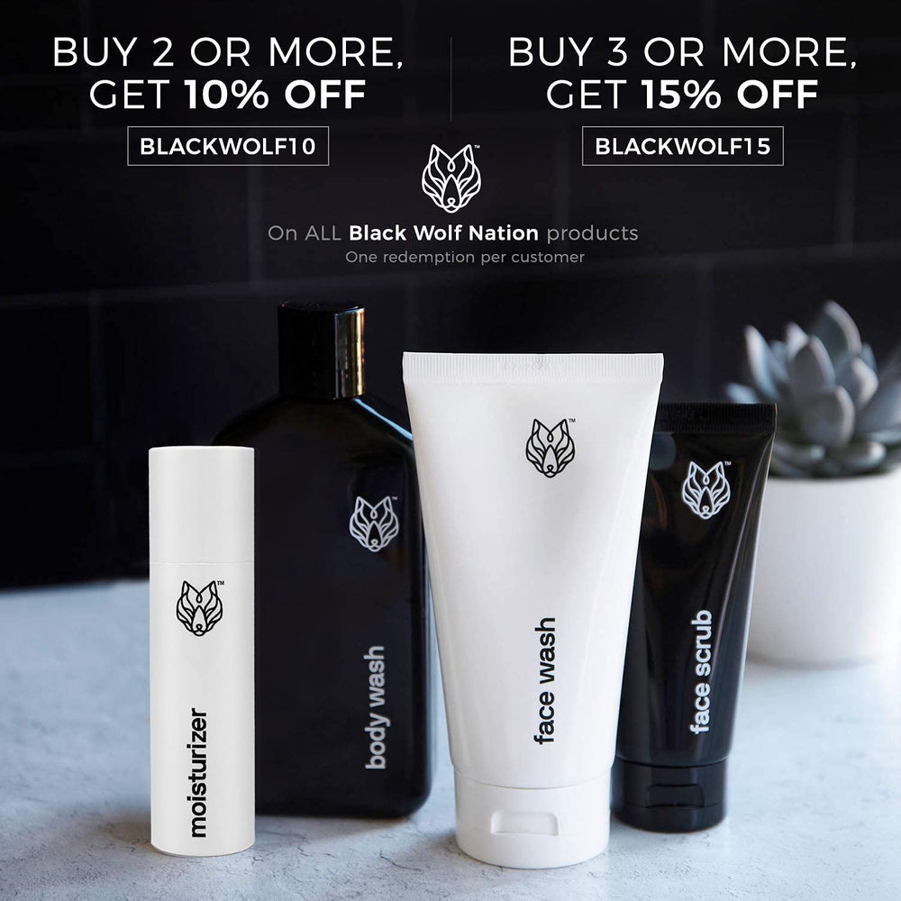 Black Wolf ofrece cuidado masculino con simplicidad y eficacia.