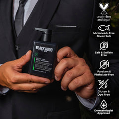 Blackwood For Men, ingredientes-ginseng-aloe, cuidado suave y natural.