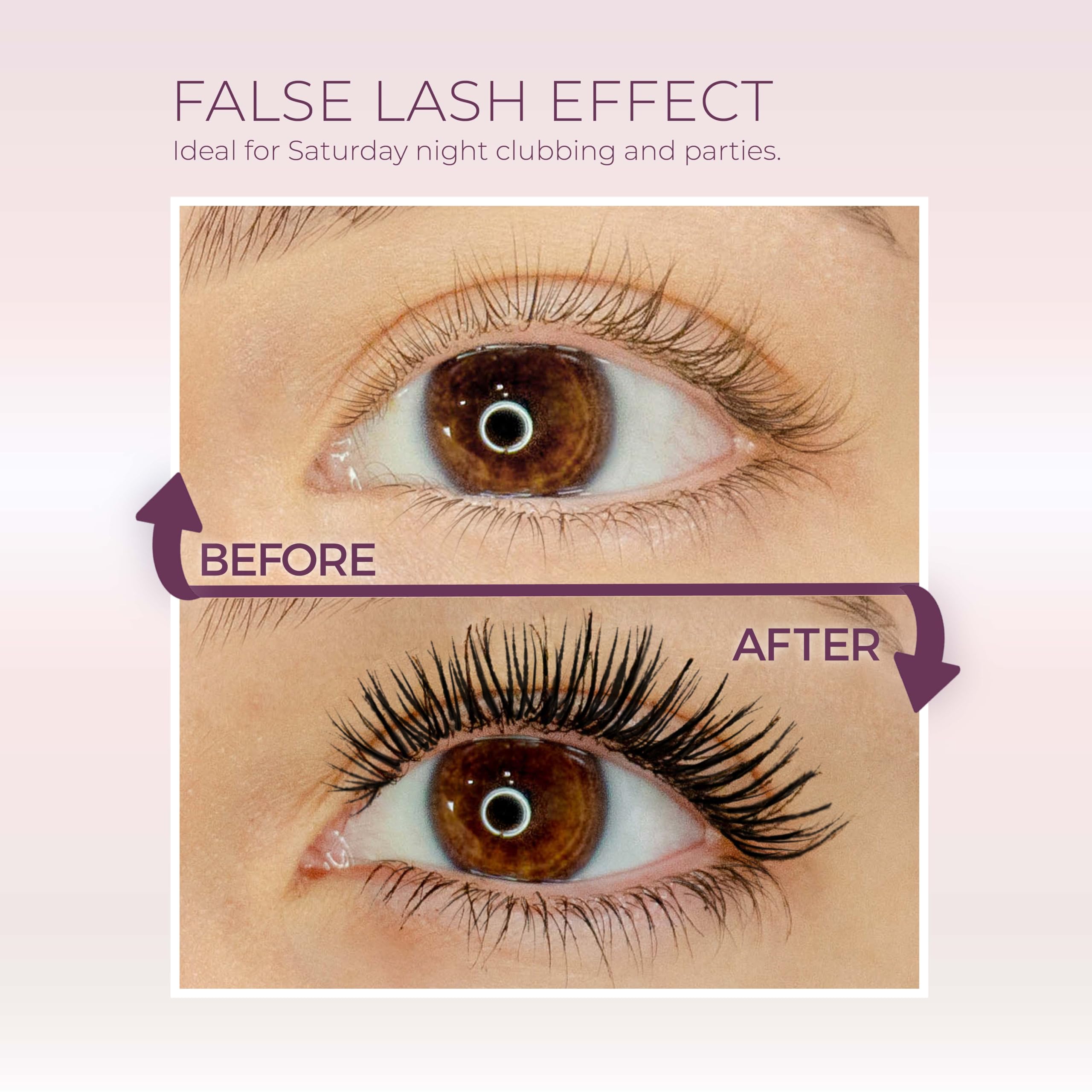 Blinc UltraVolume Mascara: aplicador curvo para pestañas más definidas y curvadas.