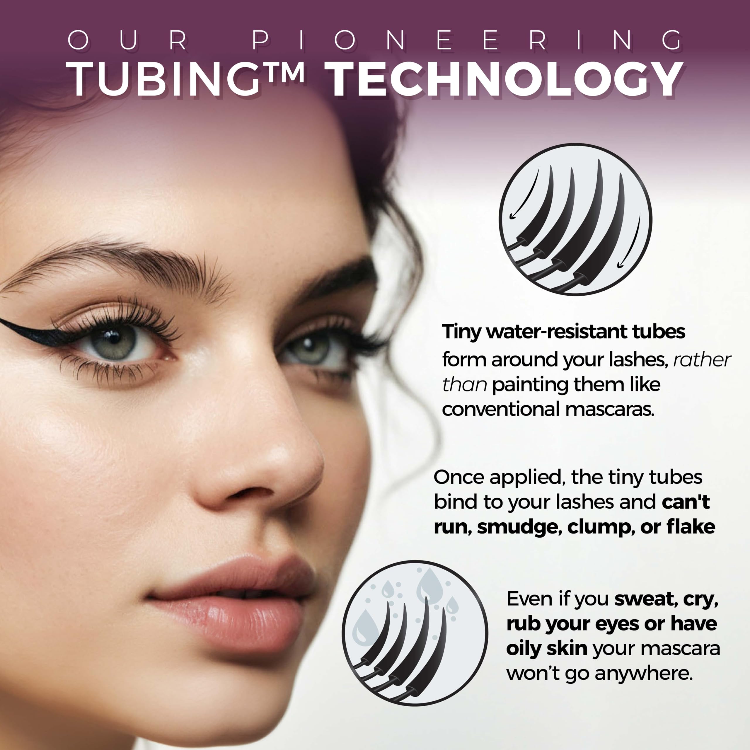 Blinc UltraVolume Mascara: remoción suave solo con agua tibia y presión suave.