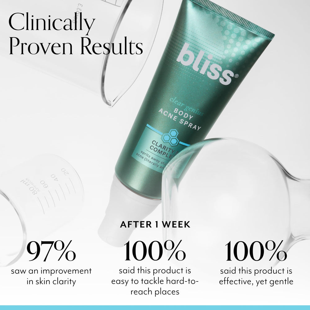 Aplicación uniforme en pecho y espalda con Bliss Clear Genius
