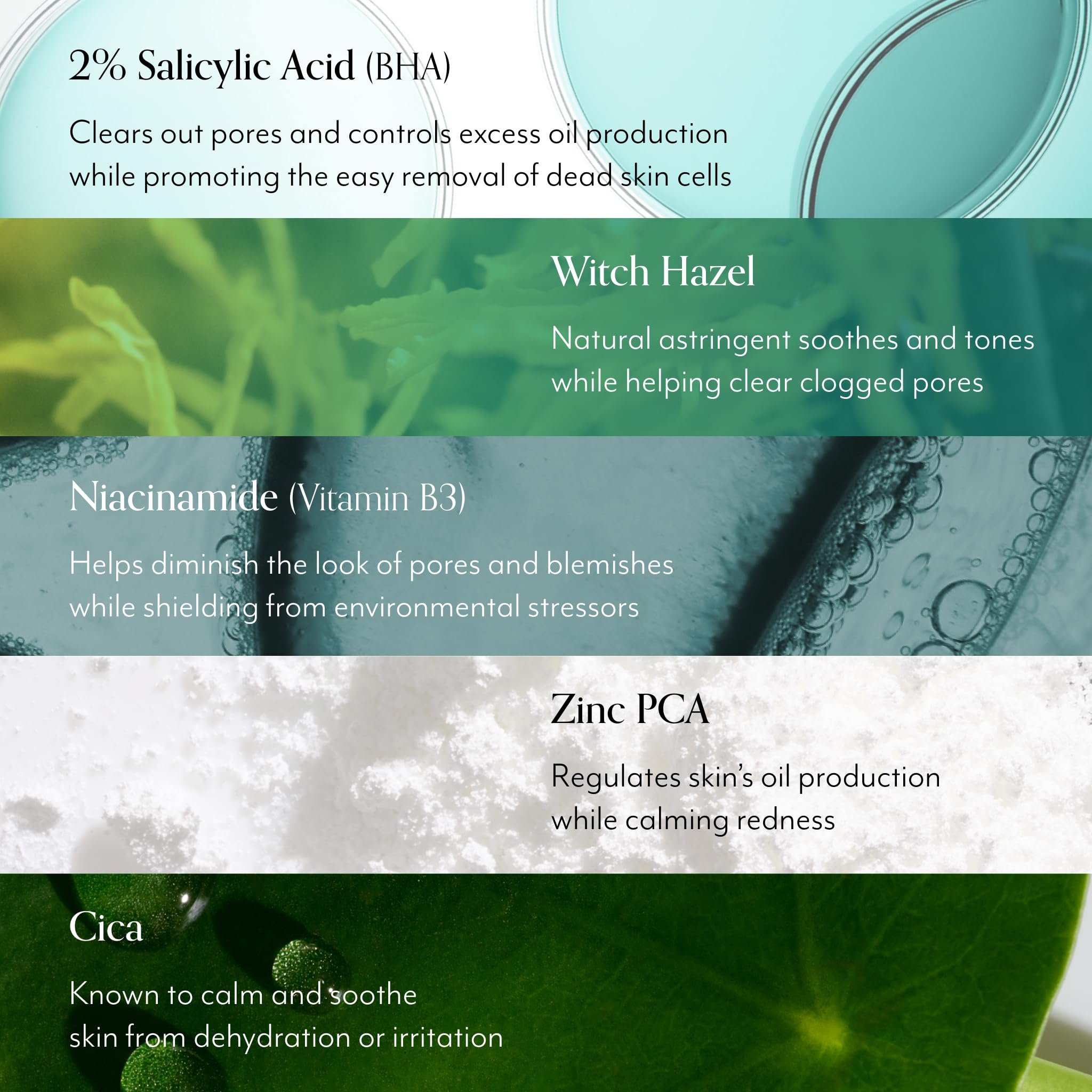 Tonifica y calma la piel con hamamelis y cica en Bliss Clear Genius