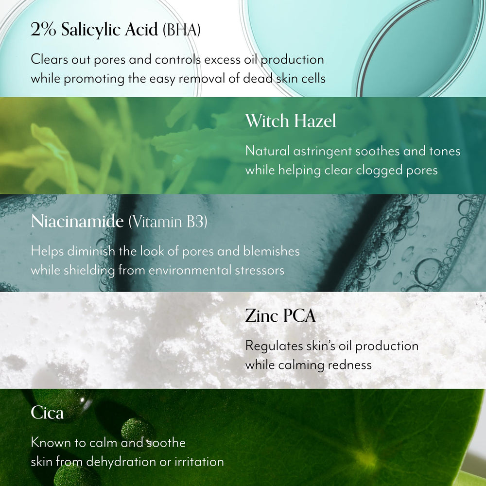 Tonifica y calma la piel con hamamelis y cica en Bliss Clear Genius