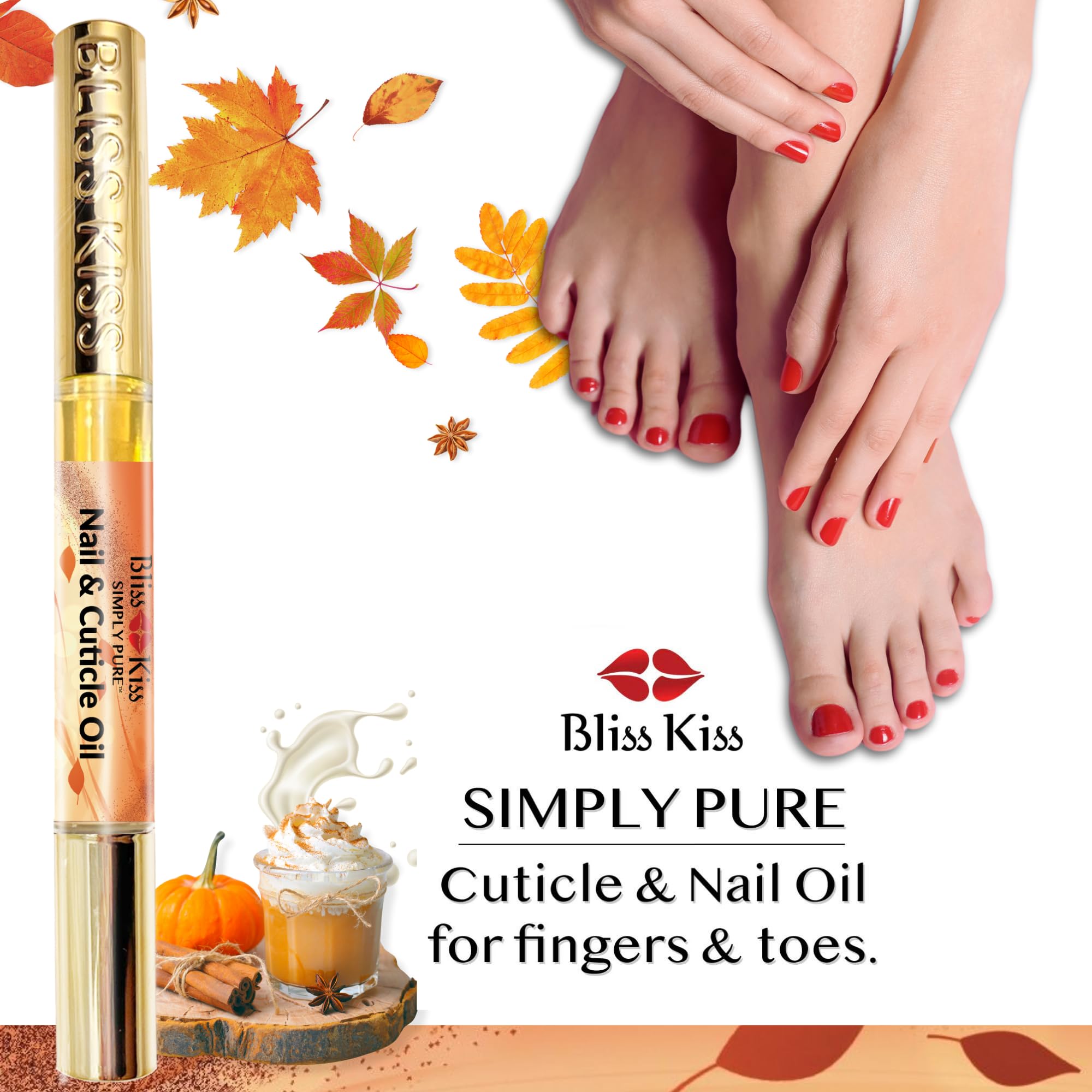 Bliss Kiss bolígrafo de uñas para cuidado en movimiento.