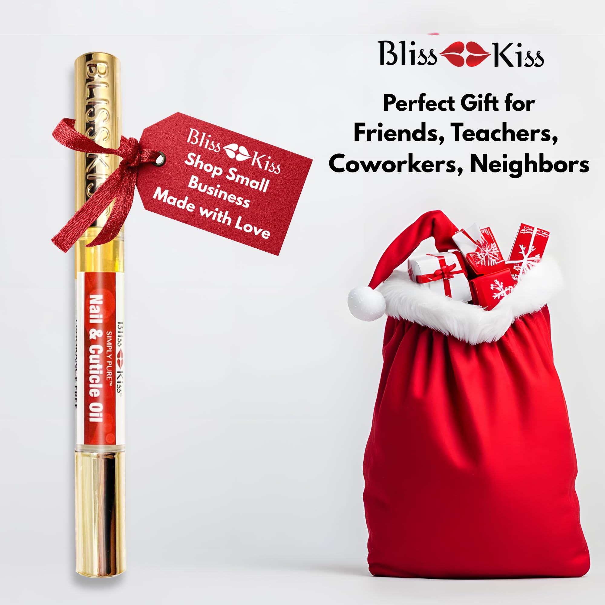 Fórmula Bliss Kiss pura sin fragancia para cuidado suave.