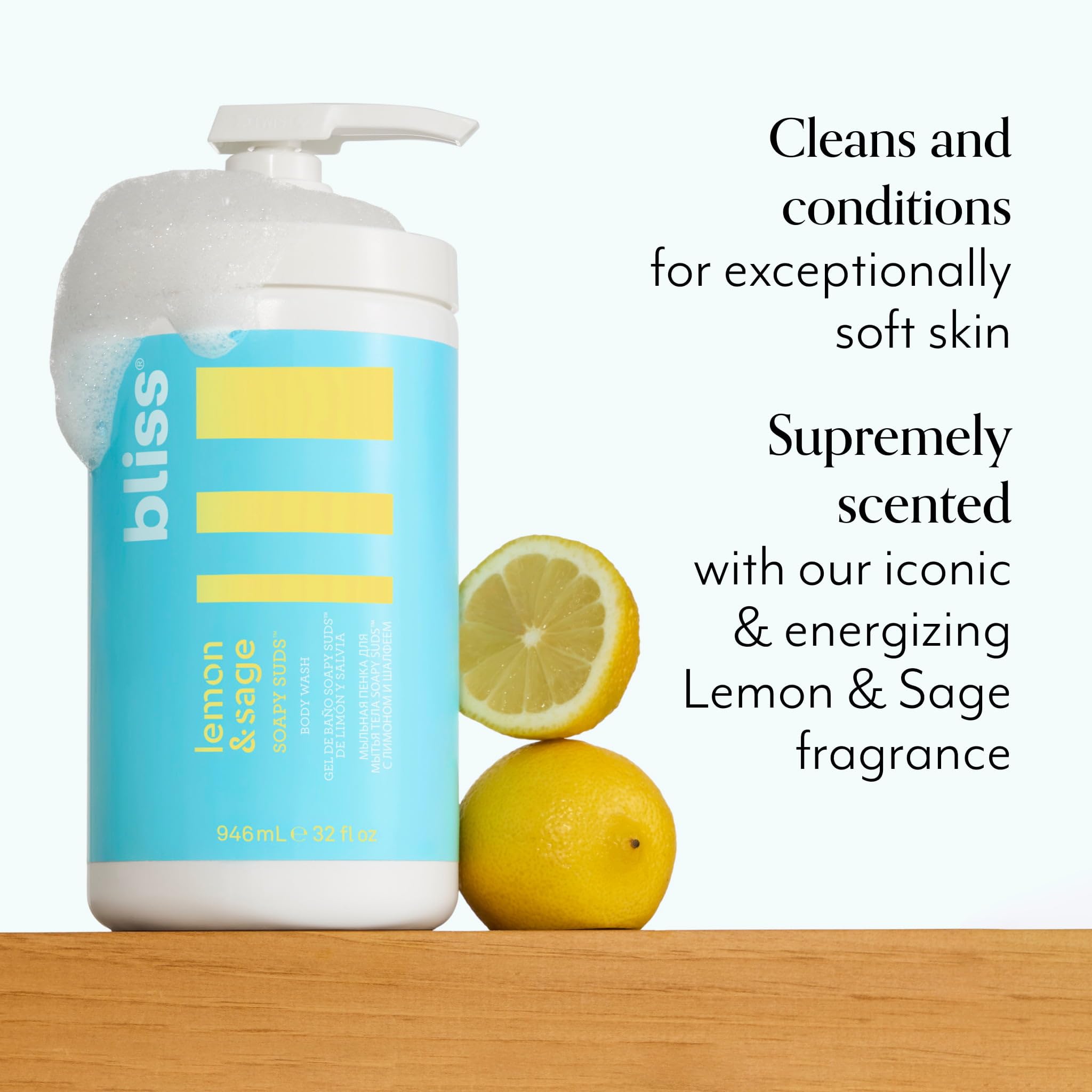 Bliss Soapy Suds: aplicación suave en manos para limpieza diaria
