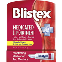 Blistex Bálsamo Labial Medicado en tubo, alivio temporal para labios secos y agrietados