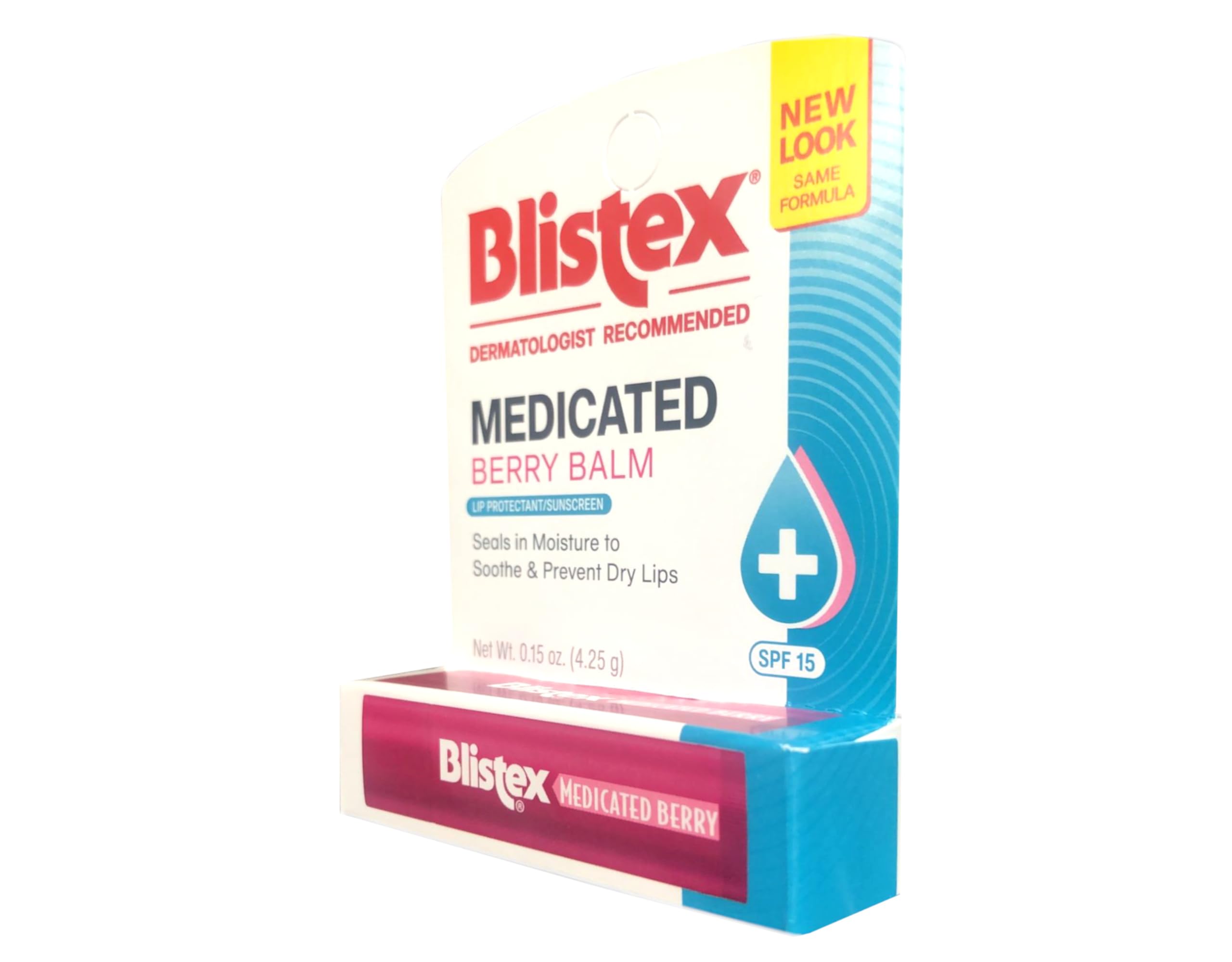 Blistex Bálsamo Medicado de Bayas hidrata labios durante todo el año.