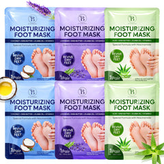 BLOOMORA mascarilla para pies hidratante Lavanda, suaviza la piel y aporta sensación de frescura