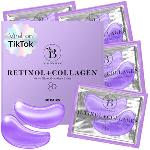 Parches BLOOMORA con retinol y colageno para revitalizar la mirada.