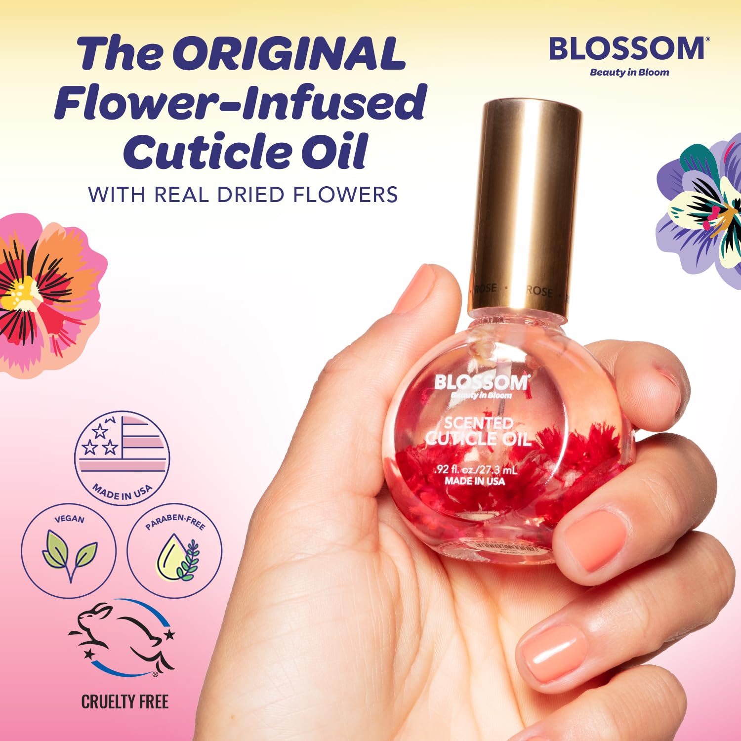 Blossom Aroma Cutícula Floral: fragancia suave que acompaña la rutina de cuidado.