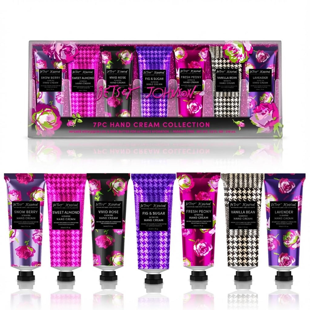 Set Betsey Johnson Blue para manos en empaque regalo, ideal para regalo y cuidado diario