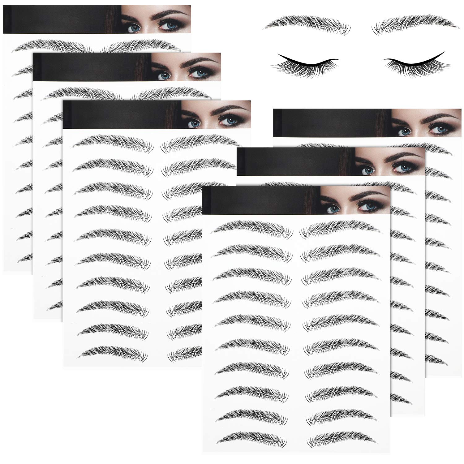 Blulu cejas 4D estilo arco para un look natural y definido.