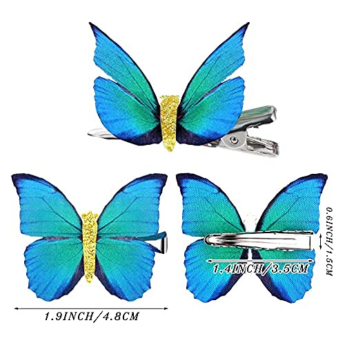 Boao clip pelo mariposa alas de tela ligeras