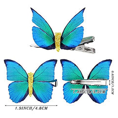 Boao clip pelo mariposa alas de tela ligeras