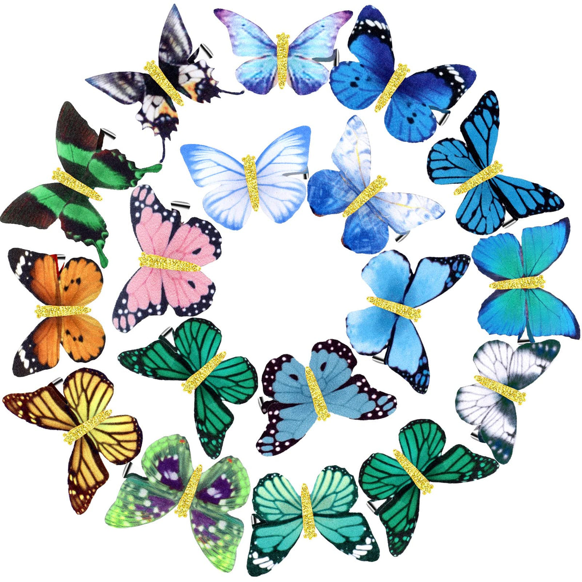 Boao clip pelo mariposa brillo para peinados con toque luminoso