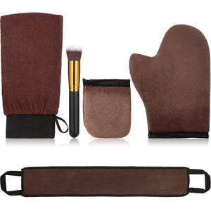 Kit Boao autobronceador 5 piezas, para una aplicación uniforme y sin manchas.