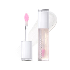 Bobbi Brown Extra Blushing Lip Oil en aplicación suave, labios nutridos con color personalizado.