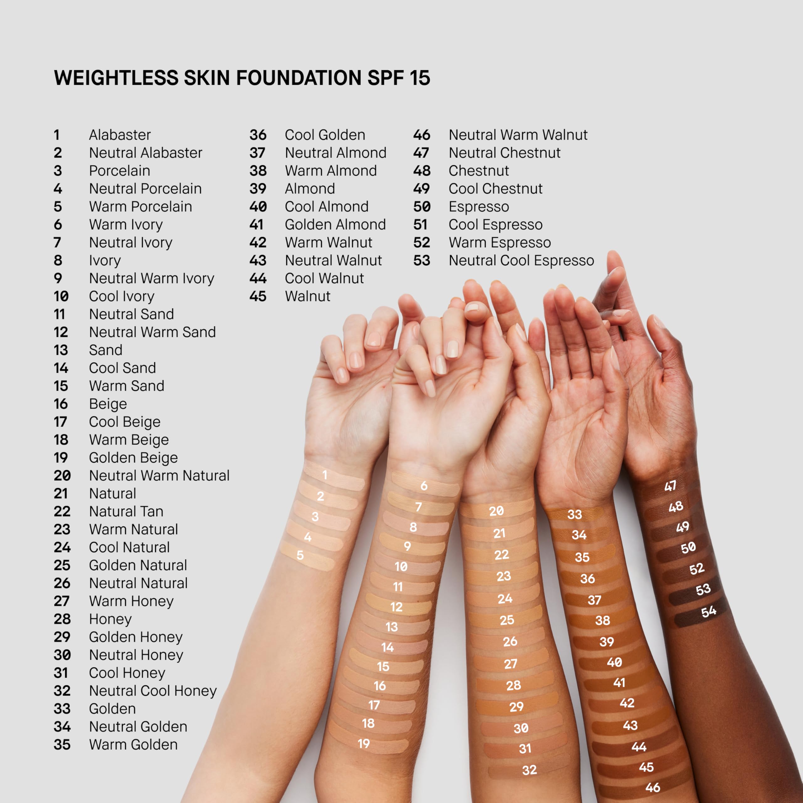 Bobbi Brown Weightless Skin Foundation cobertura media natural en piel.
