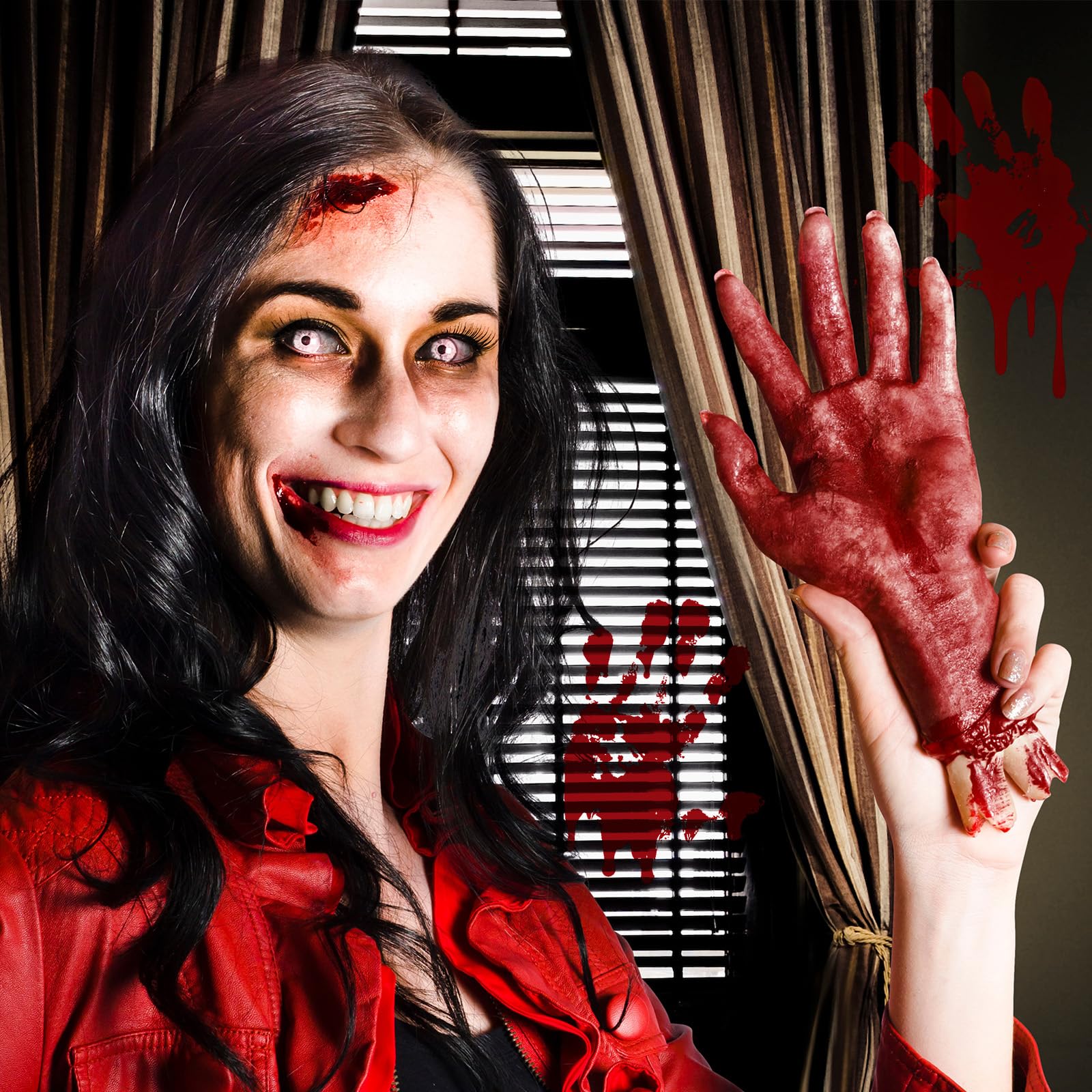 BOBISUKA efecto sangre oscura, look de cosplay impactante.