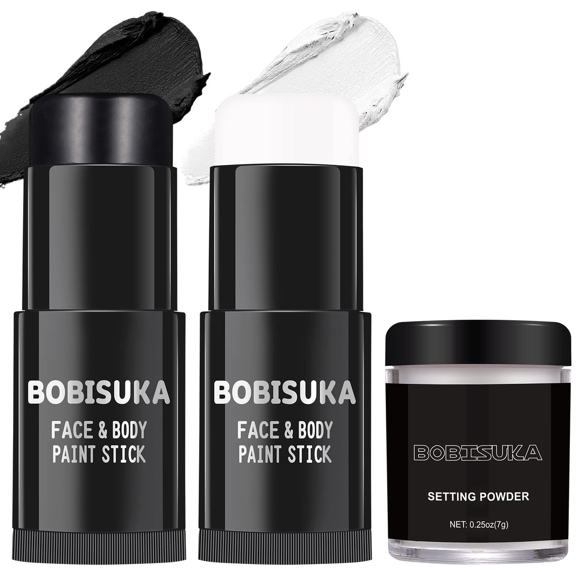 BOBISUKA lapiz pintura negro blanco para looks de cosplay y deporte
