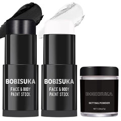 BOBISUKA lapiz pintura negro blanco para looks de cosplay y deporte