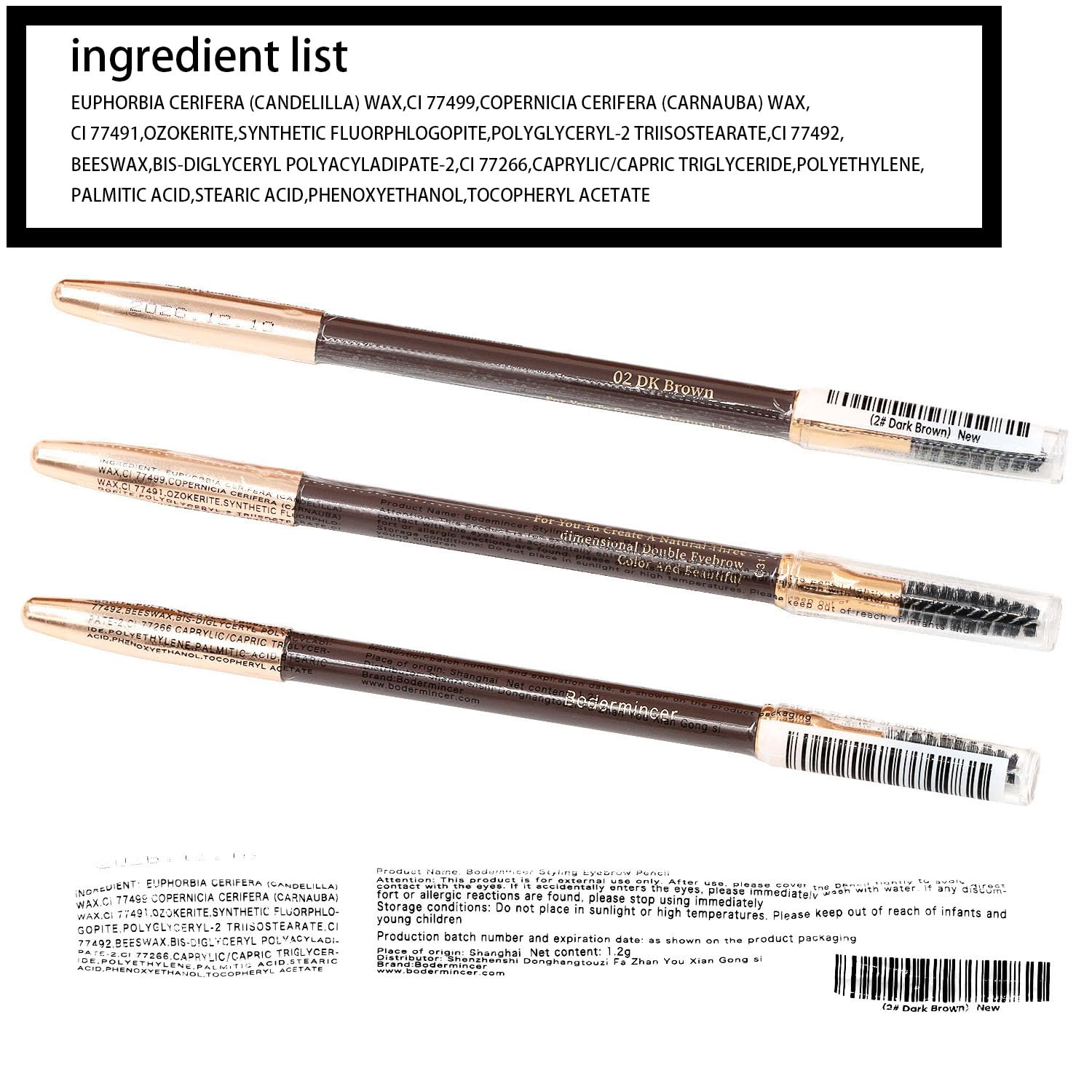 Bodermincer aplicación suave para retoques diarios de cejas.