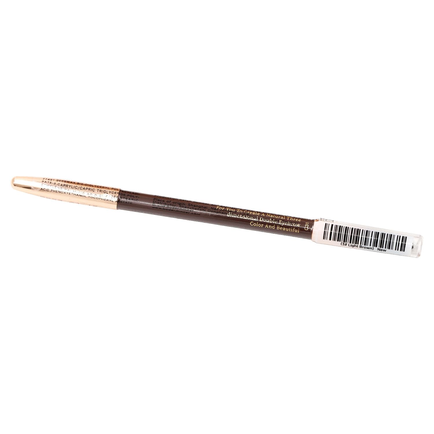 Bodermincer Lápiz Cejas Tono Marrón Claro, combinación ideal.