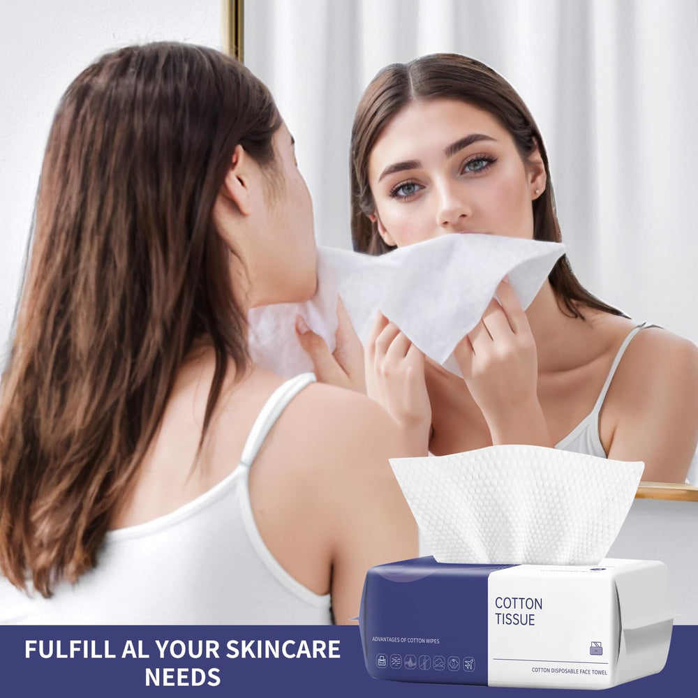 BODFPPC, toalla facial desechable para cuidado de la piel, textura suave y respetuosa.