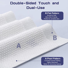 BODFPPC toalla facial con doble textura para limpieza suave y profunda