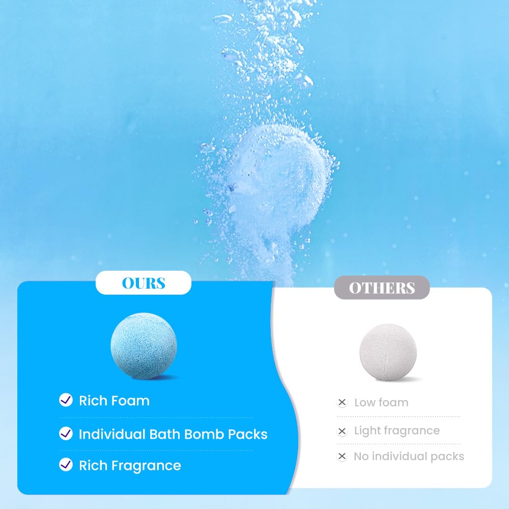 BODY & EARTH bomba de baño Ocean hidrata la piel con manteca de karité.